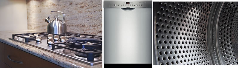 range top refrigerator and washing machine